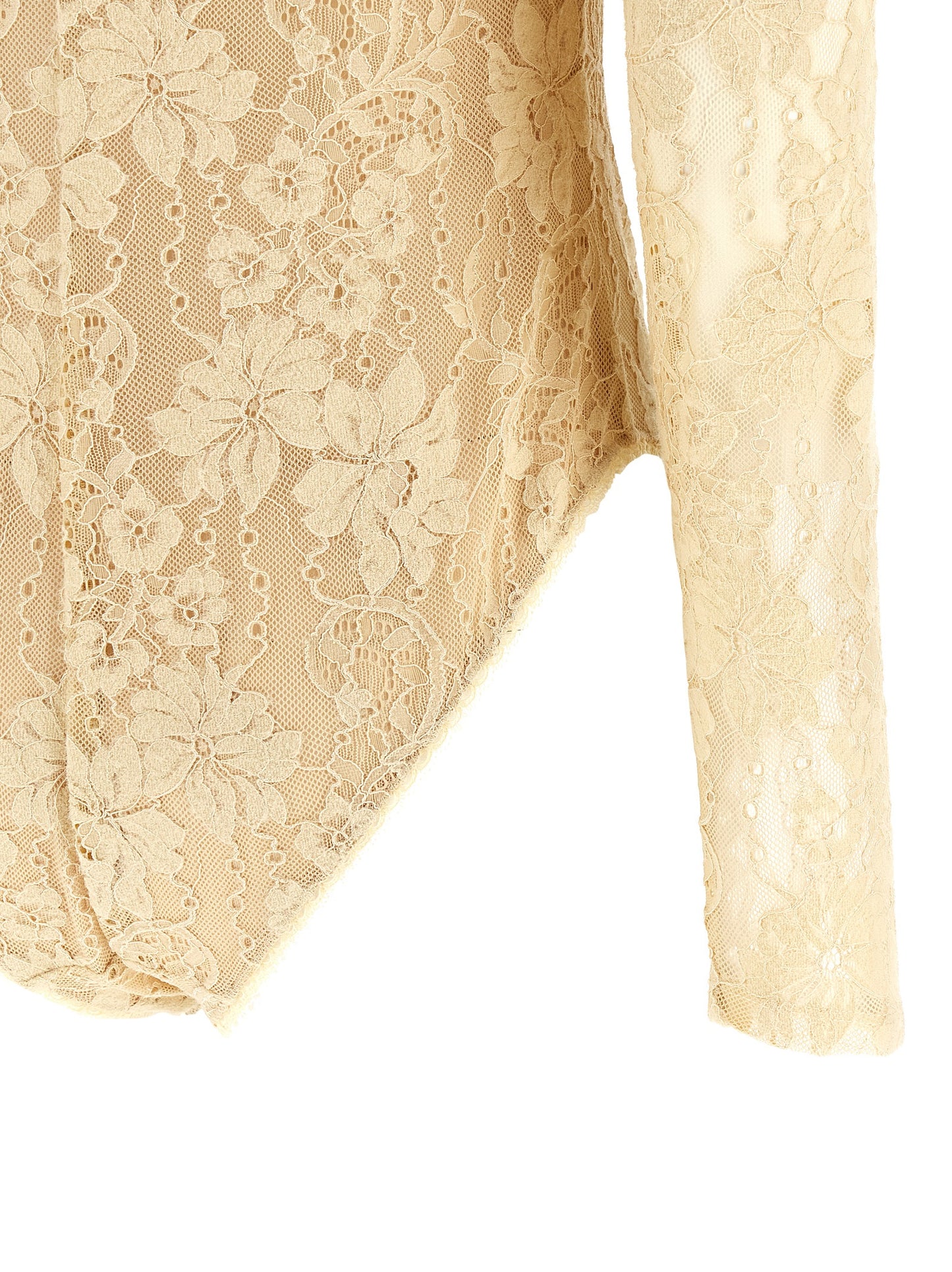 Beige Polyamide Bodysuit