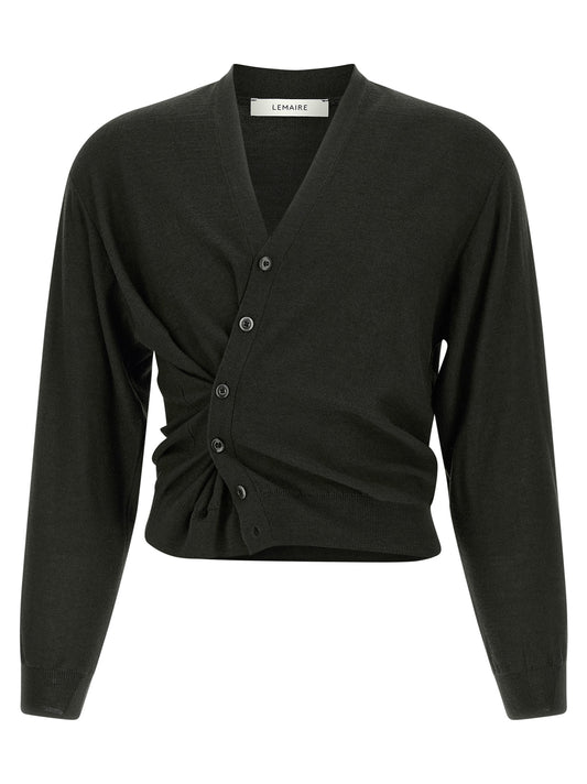 Black Marabou Cardigan