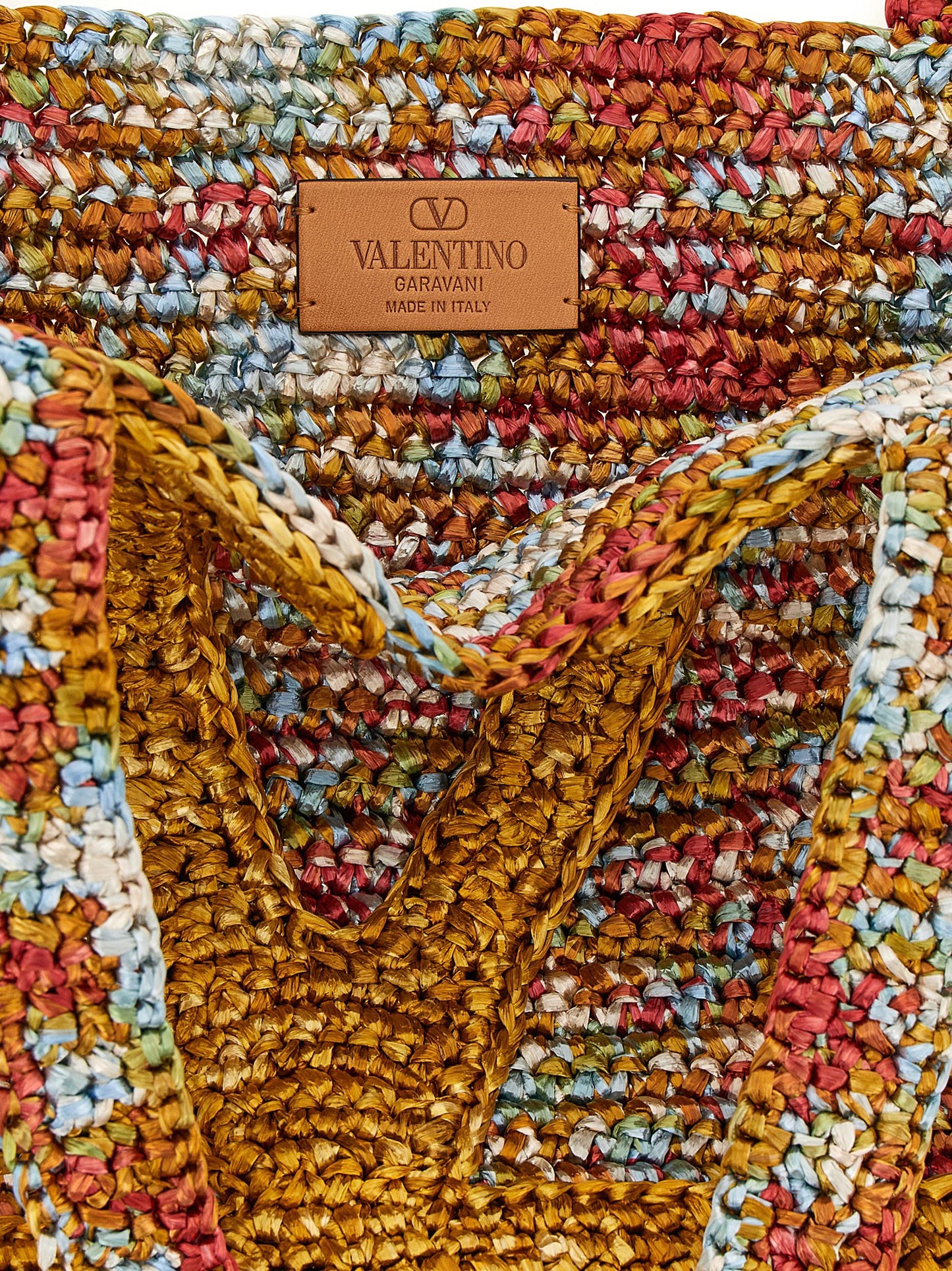 Multicolor Viscose Tote Bag