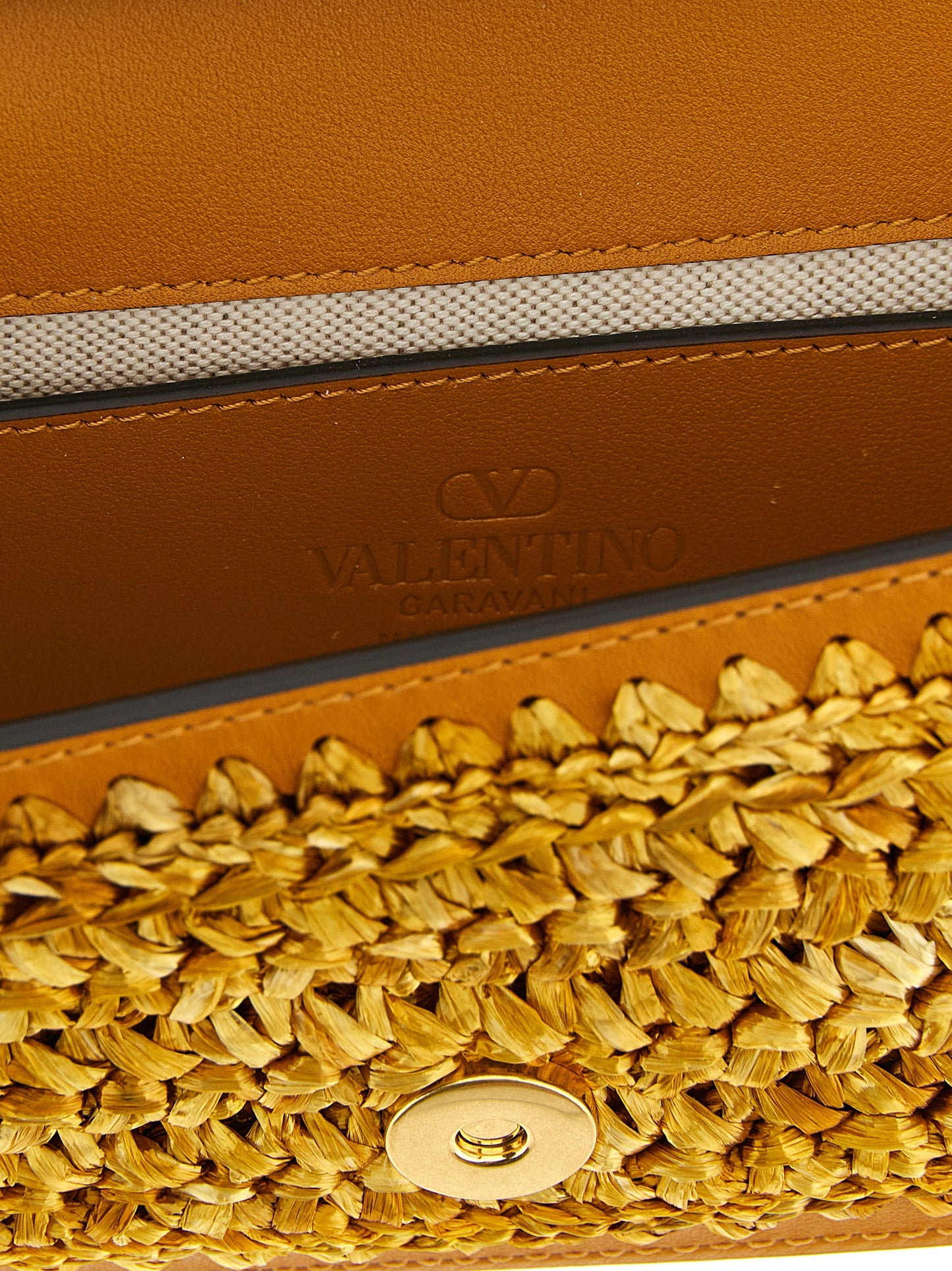 Gold Viscose Shoulder Bag
