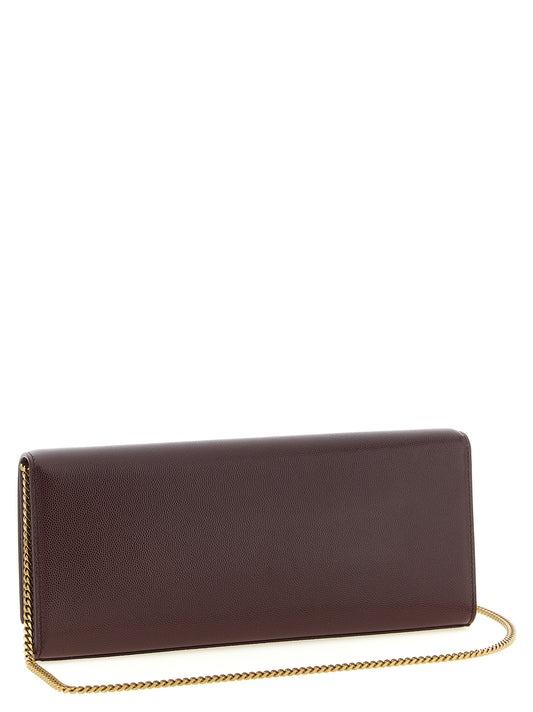 Bordeaux Calfskin Clutch Bag