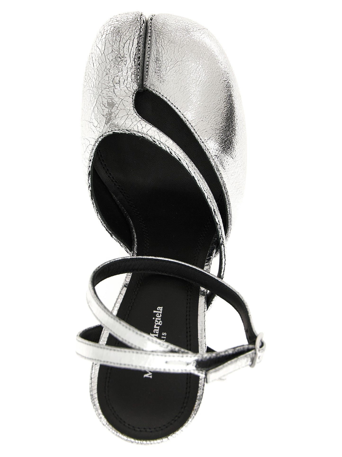 Silver Calfskin High Heel Pumps