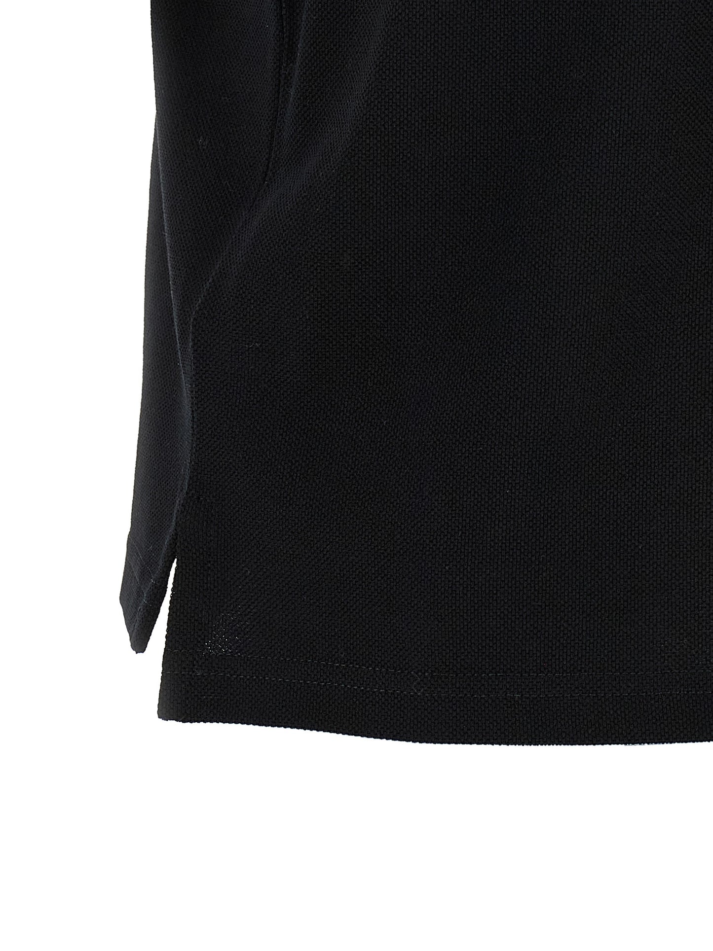 Black Cotton Polo Shirt