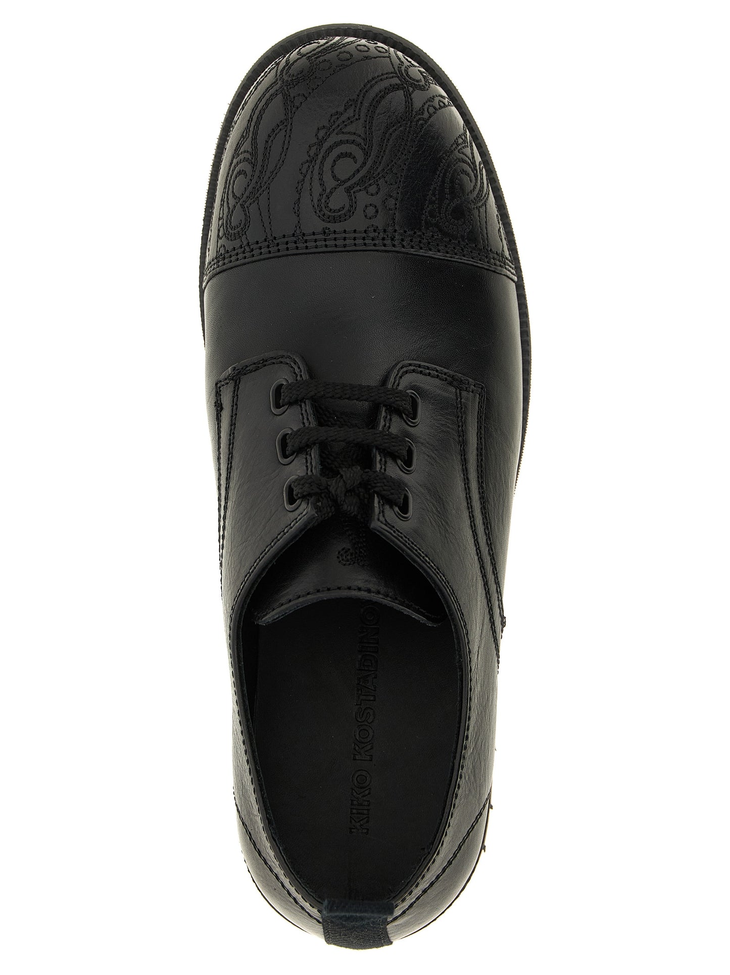 Black Calfskin Oxfords And Derbies