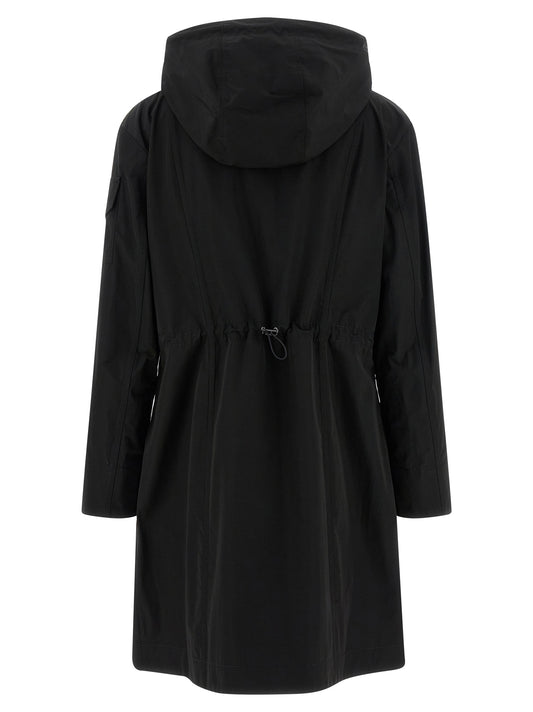Black Polyester Parka