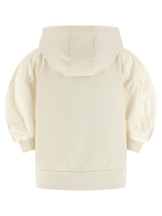 White Cotton Hoodie