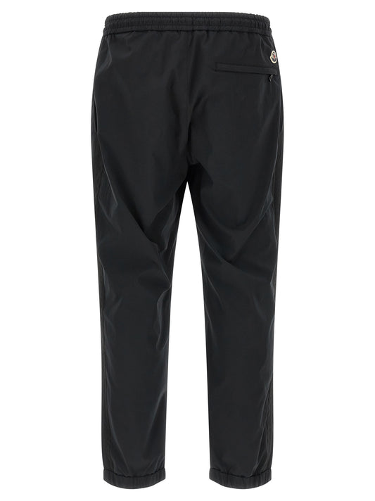 Black Polyester Joggers (Workout Pants)