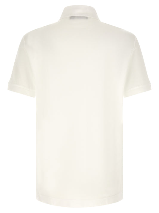 White Cotton Polo Shirt