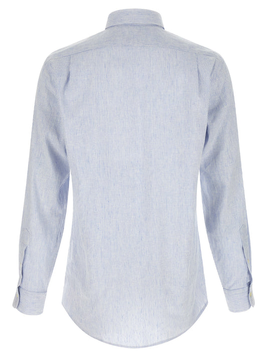 Blue Linen Blouse