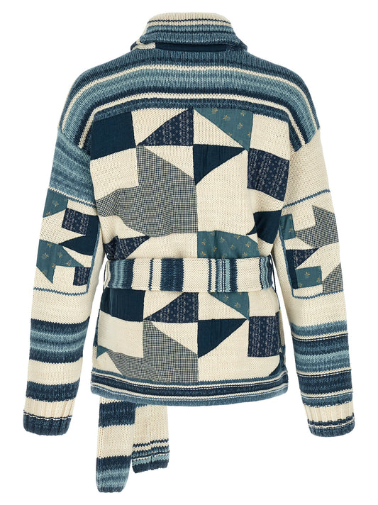 Blue Cotton Cardigan