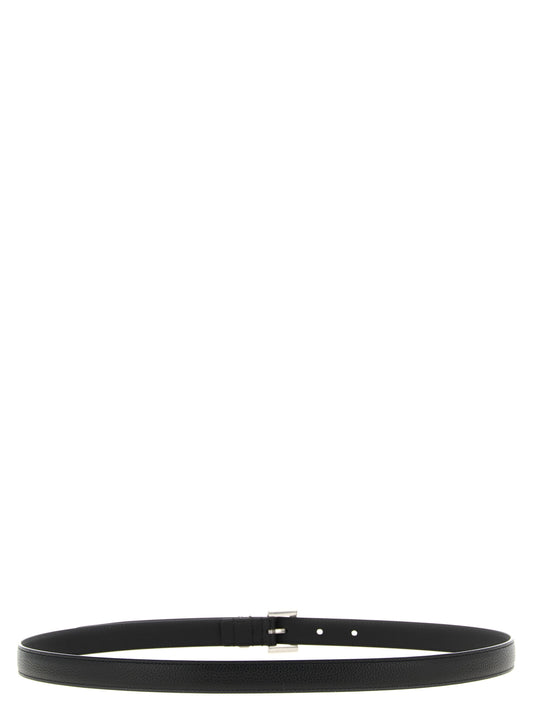 Black Calfskin Regular Belt