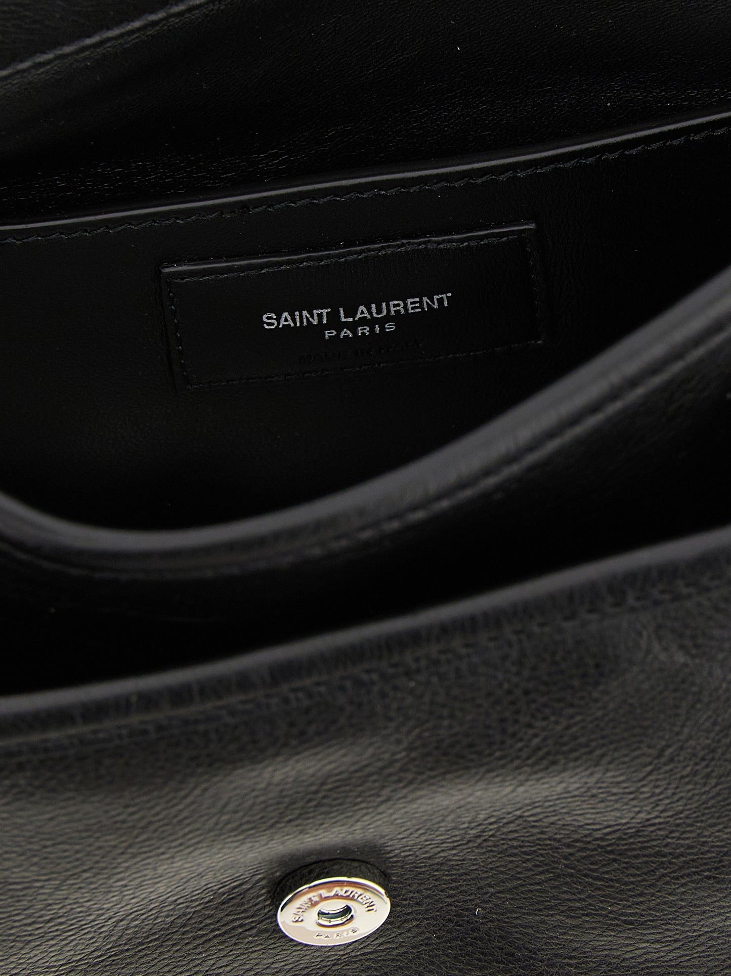 Black Calfskin Crossbody Bag