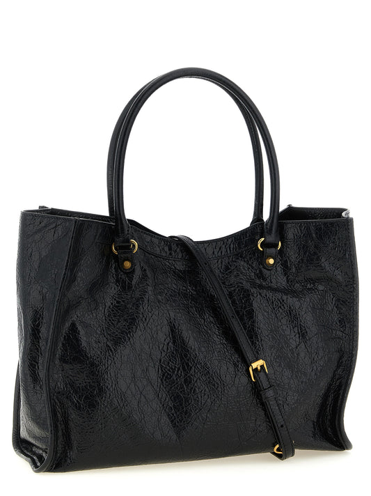 Black Lamb Leather Tote Bag