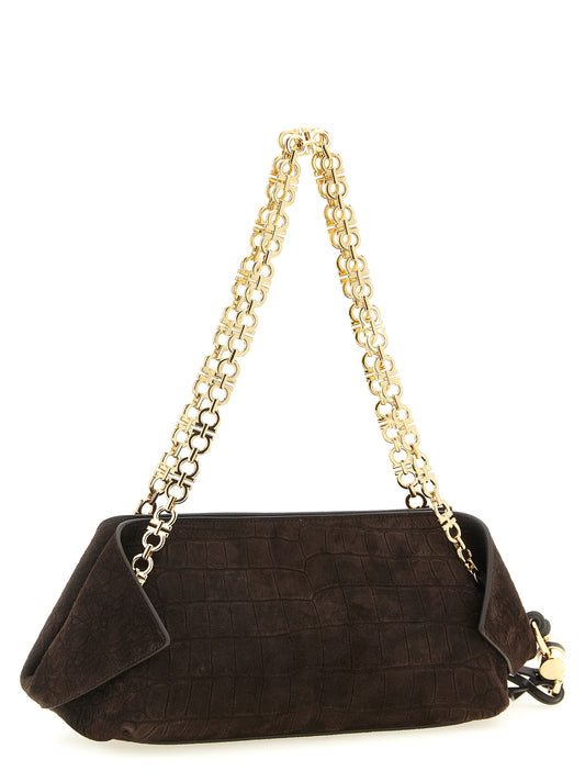 Brown Goatskin Shoulder Bag
