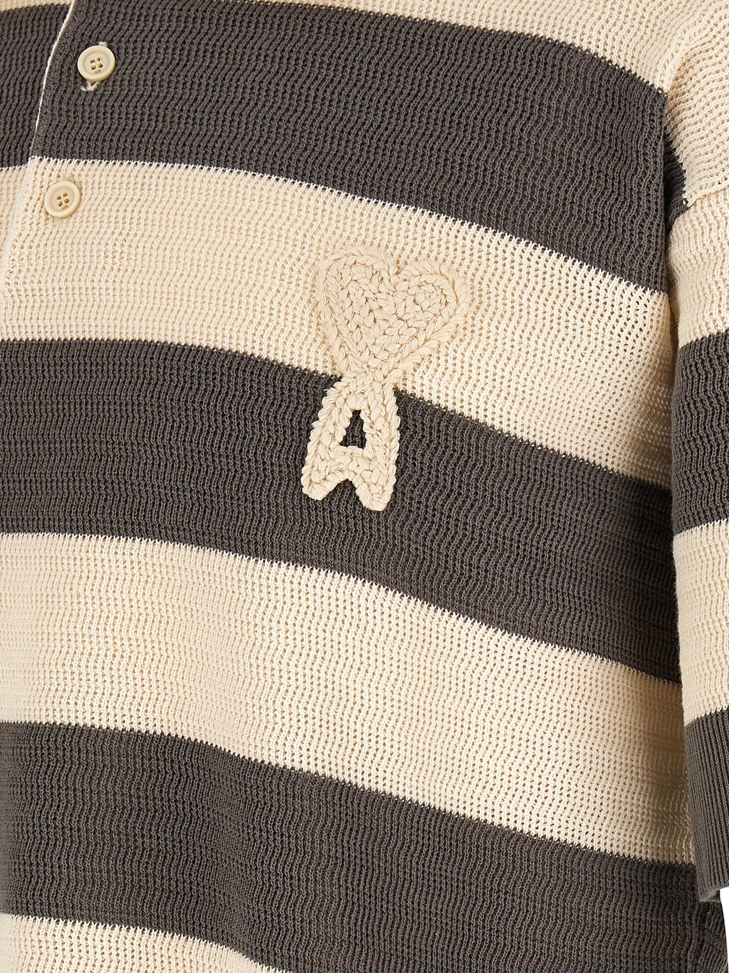 Gray Cotton Polo Shirt