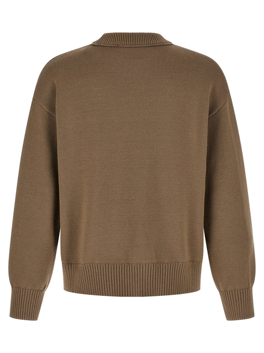 Beige Wool Cardigan