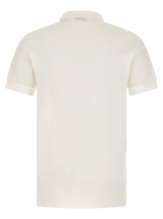 White Cotton Polo Shirt