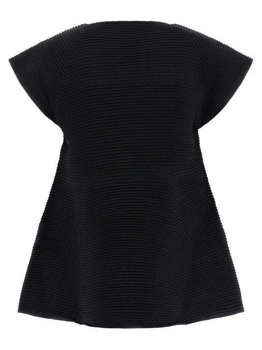 Black Polyester Short Dress