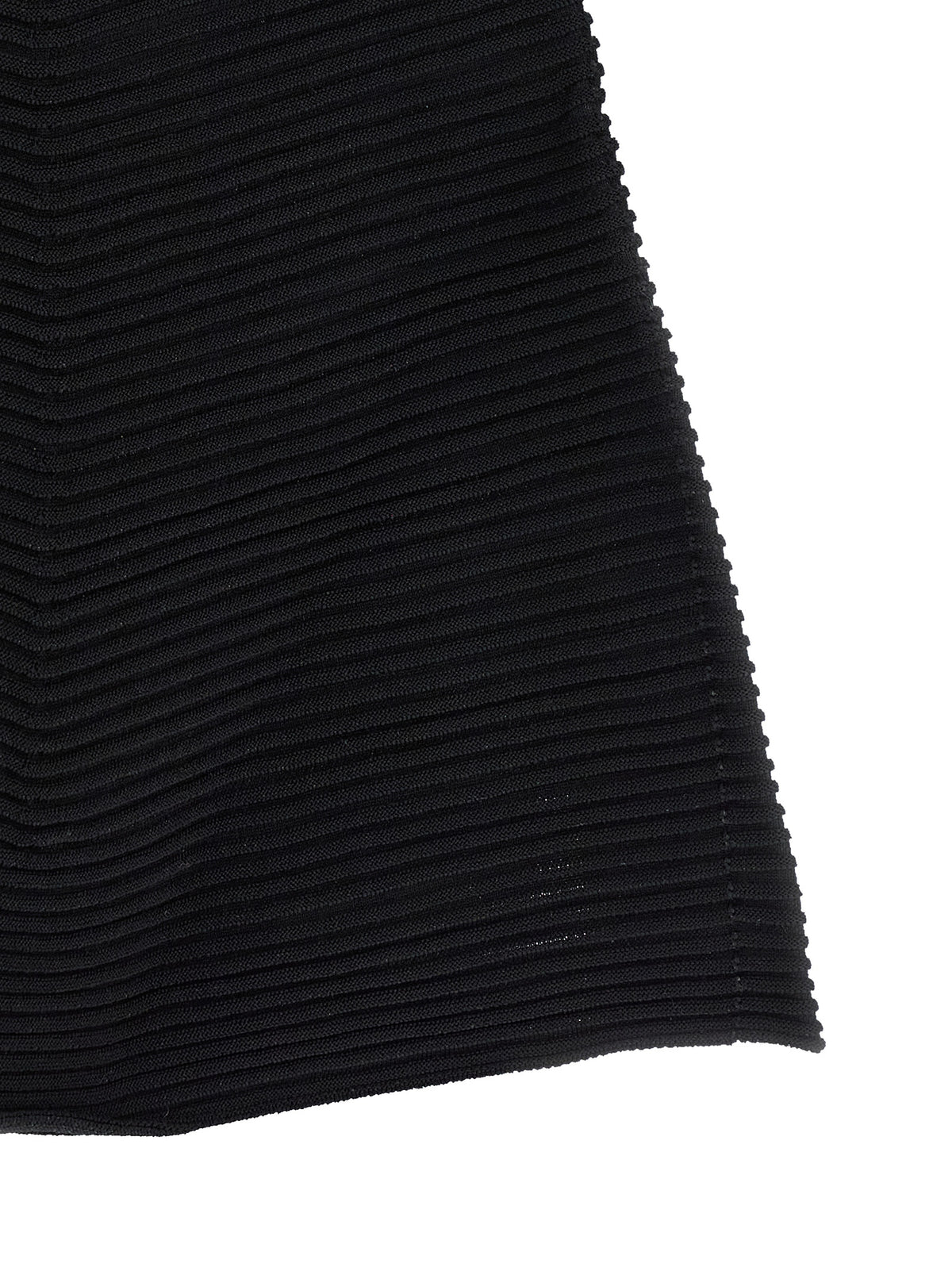 Black Polyester Short Dress