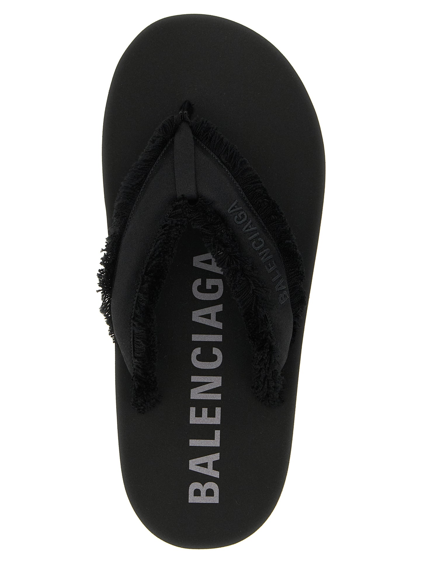 Black Viscose Slides