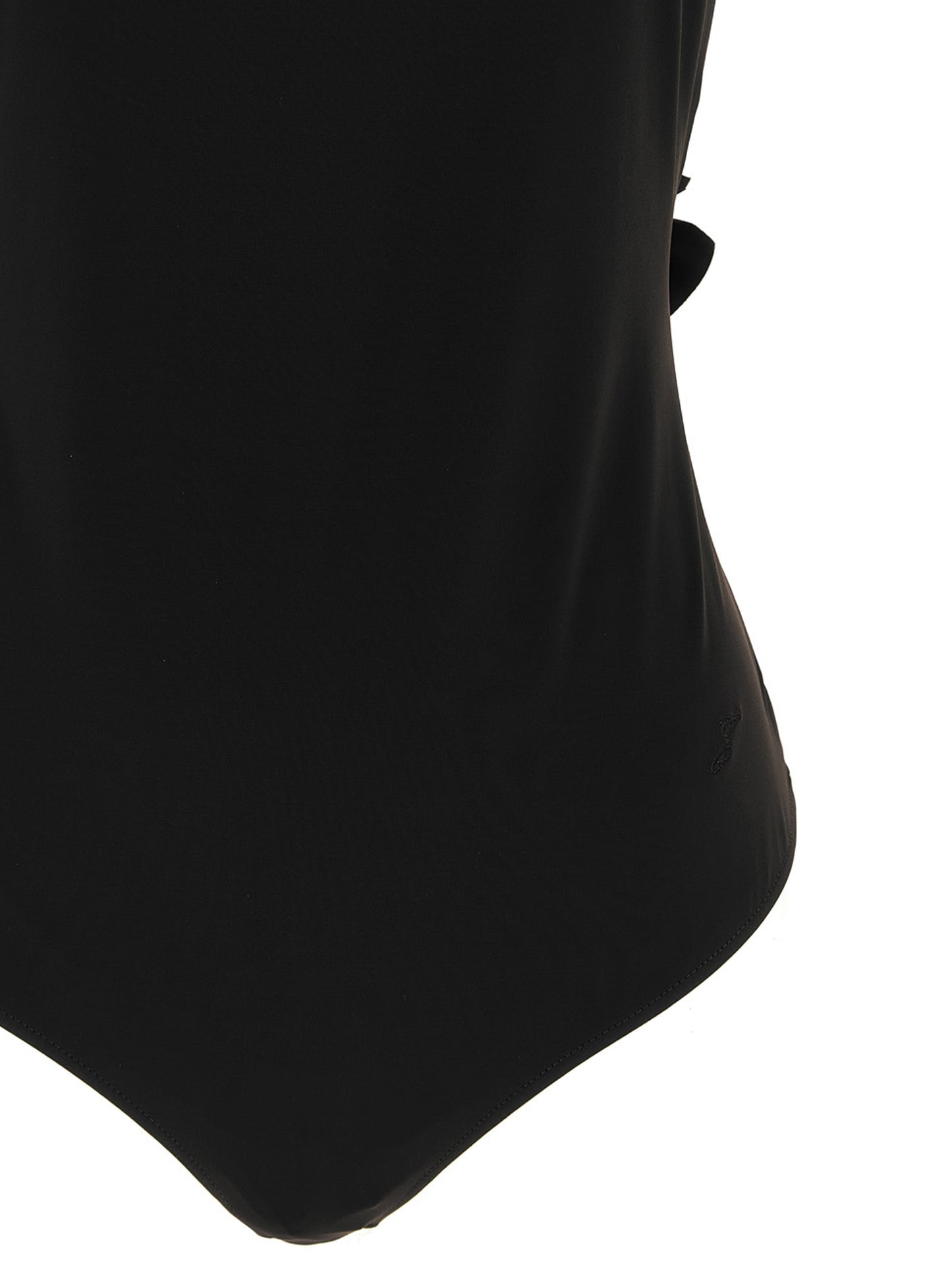Black Polyamide One-Piece Swimsuit