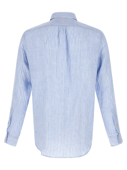Blue Linen Blouse