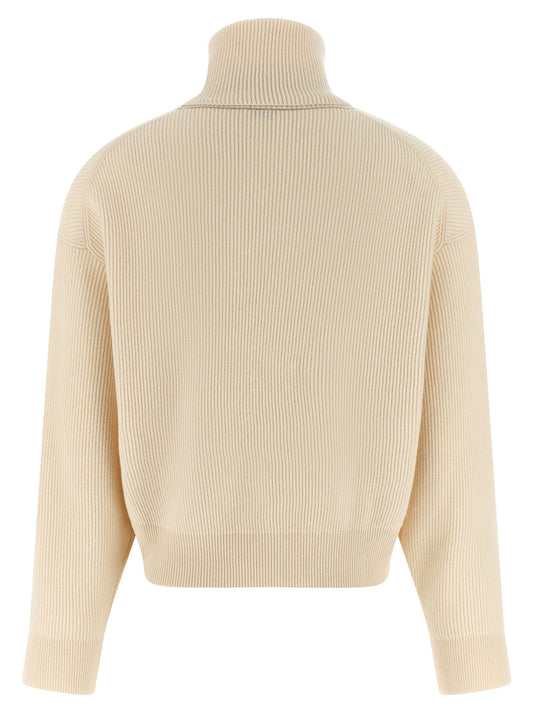 White Virgin Wool Cardigan