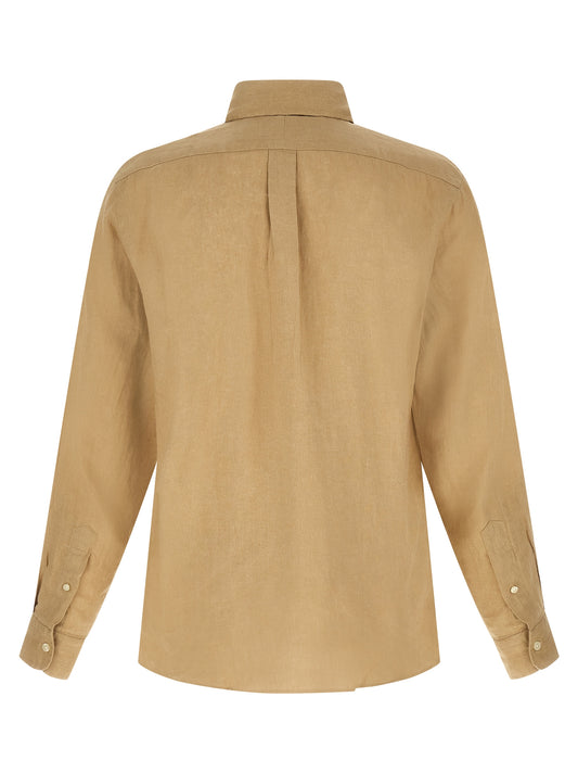 Beige Linen Blouse