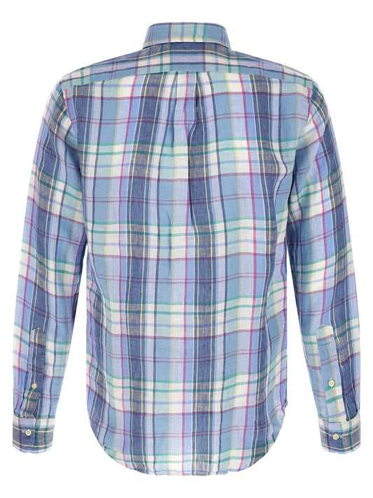 Blue Linen Blouse