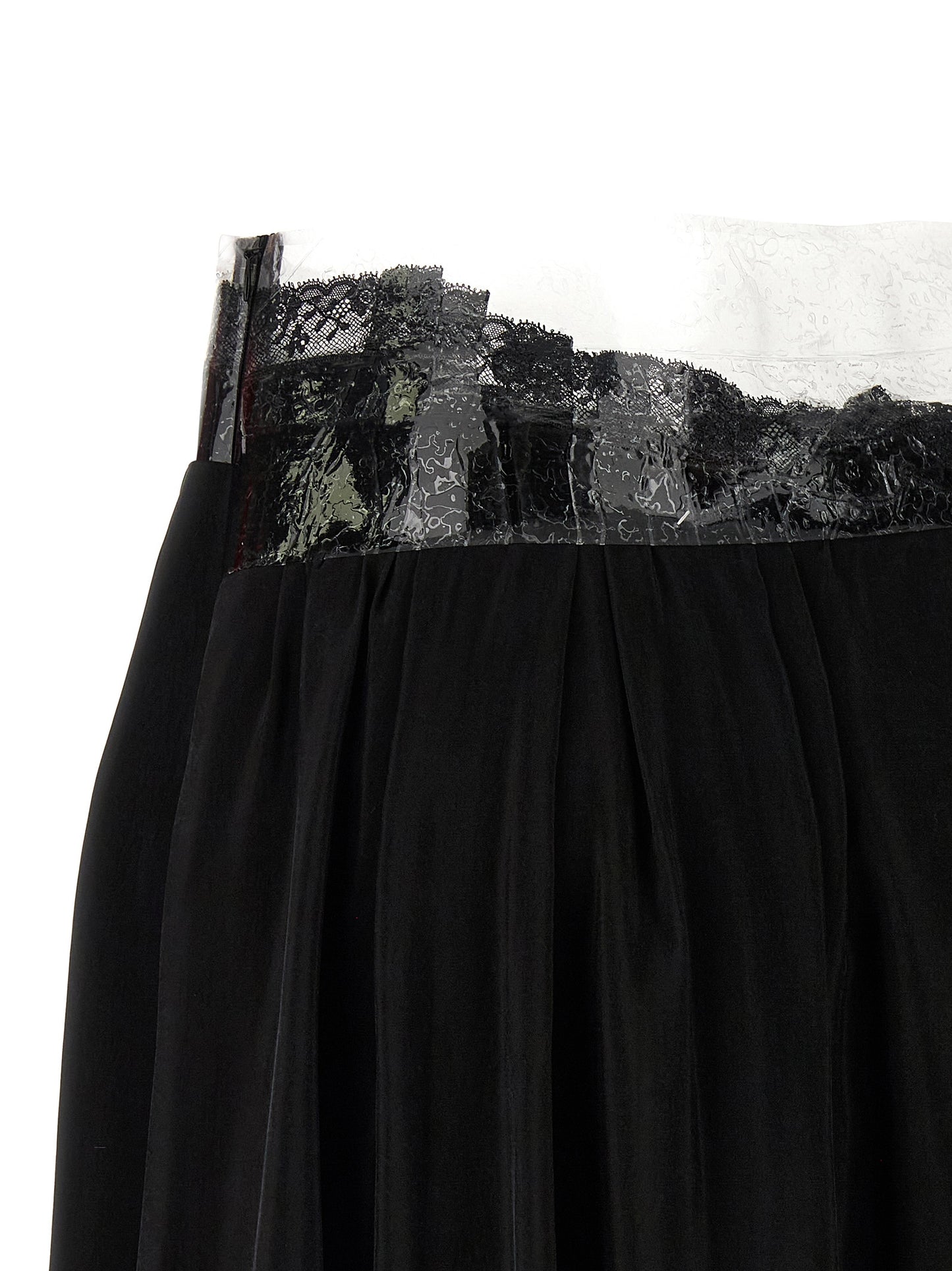Black Copper Mini Skirt