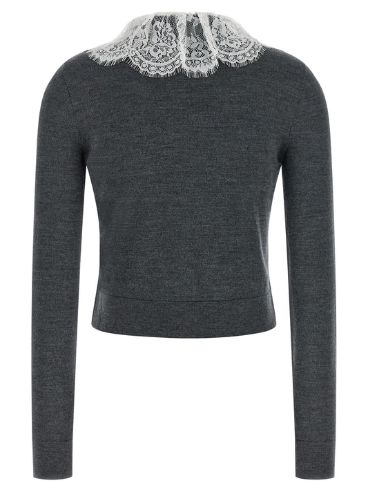 Gray Wool Cardigan