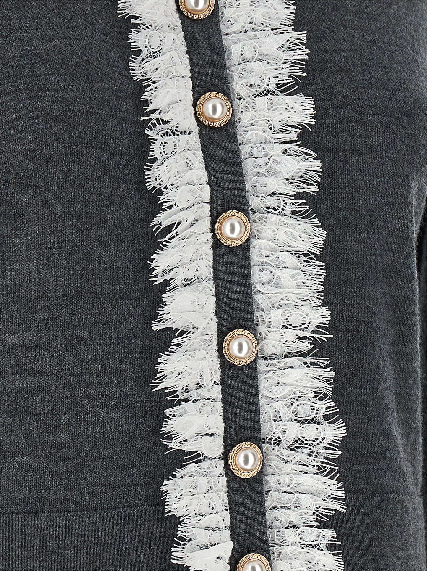 Gray Wool Cardigan