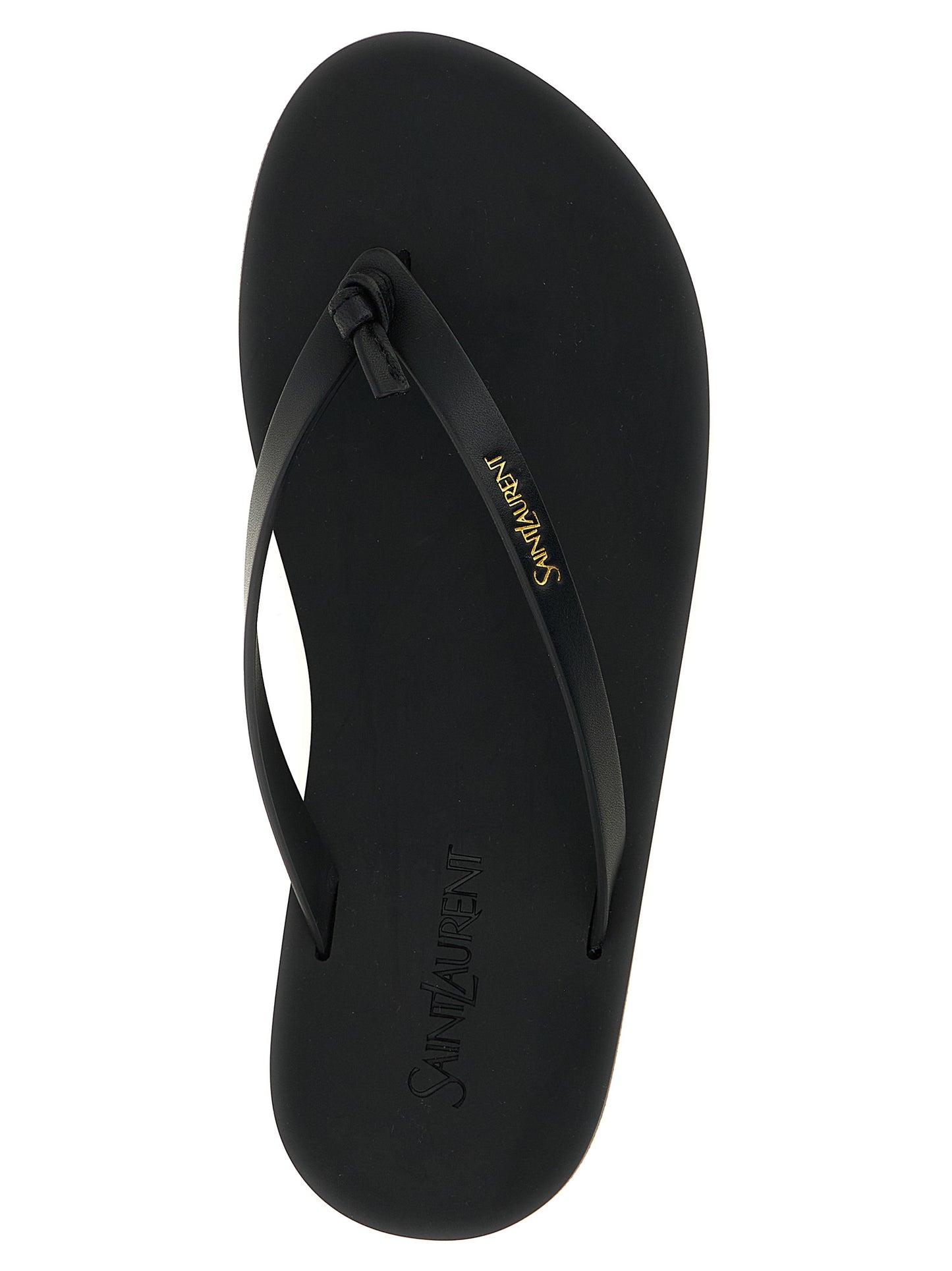 Black Calfskin Slides