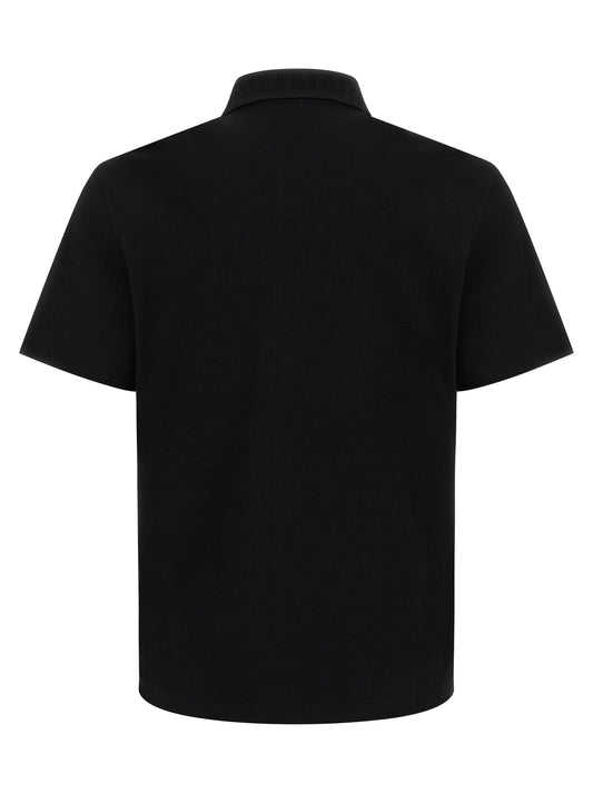 Black Cotton Polo Shirt