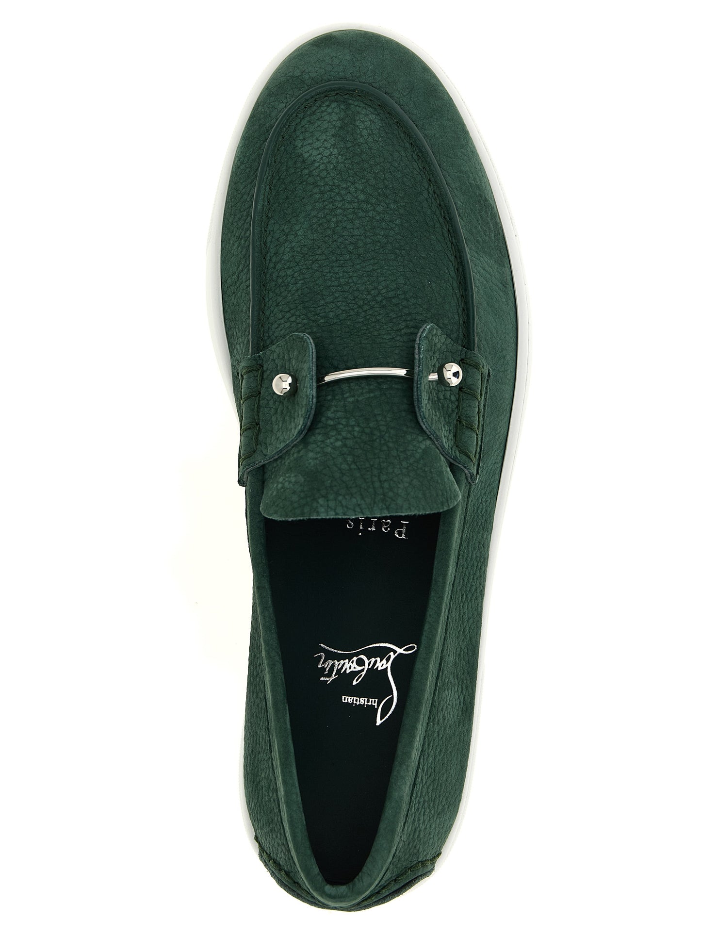 Bicolor Calfskin Slip-On Loafers