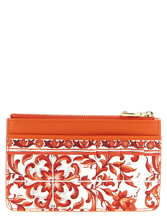 Orange Calfskin Cardholder