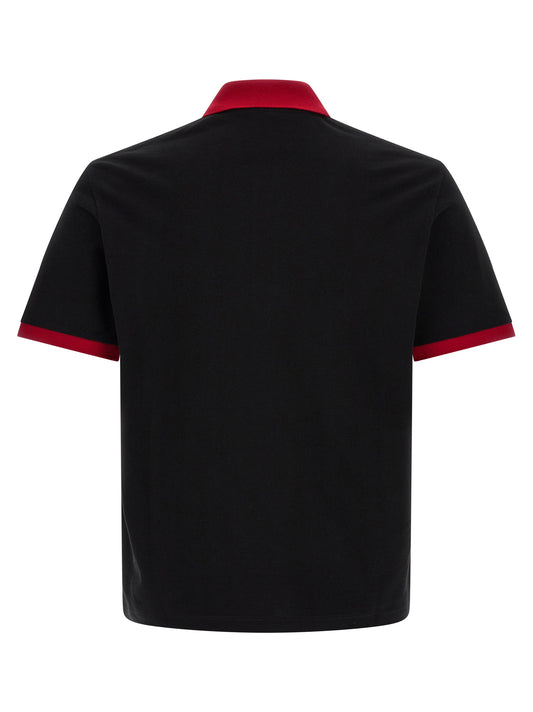 Black Cotton Polo Shirt