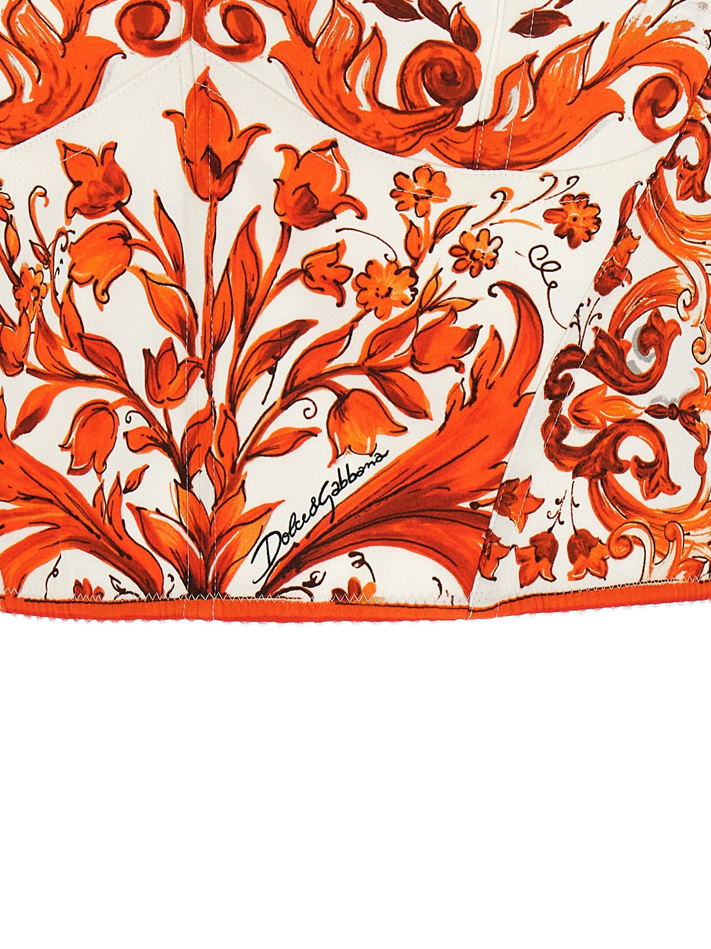 Orange Silk Blouse