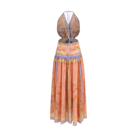Multicolor Cotton Casual Dress
