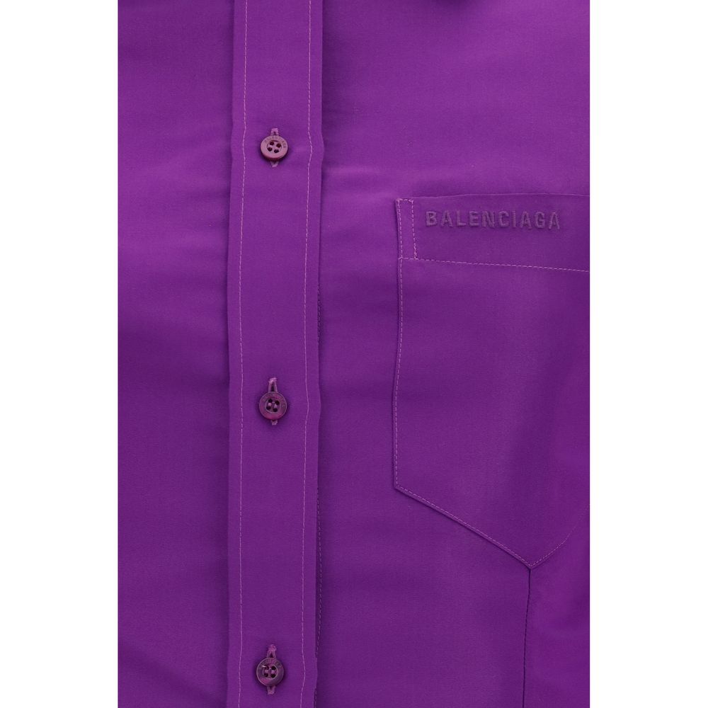 Purple Cotton Dress Shirt