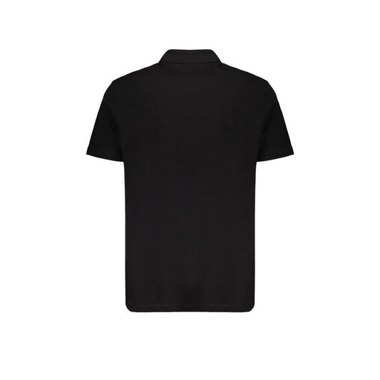 Black Cotton Polo Shirt