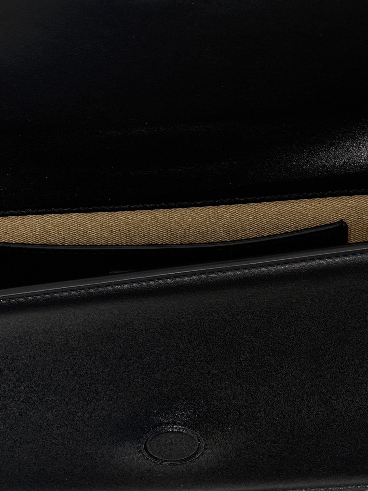 Black Cowhide Shoulder Bag