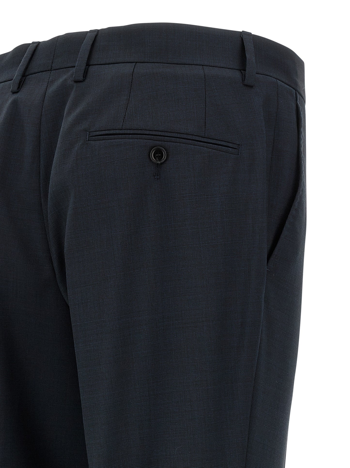 Blue Virgin Wool Two-Piece Suit