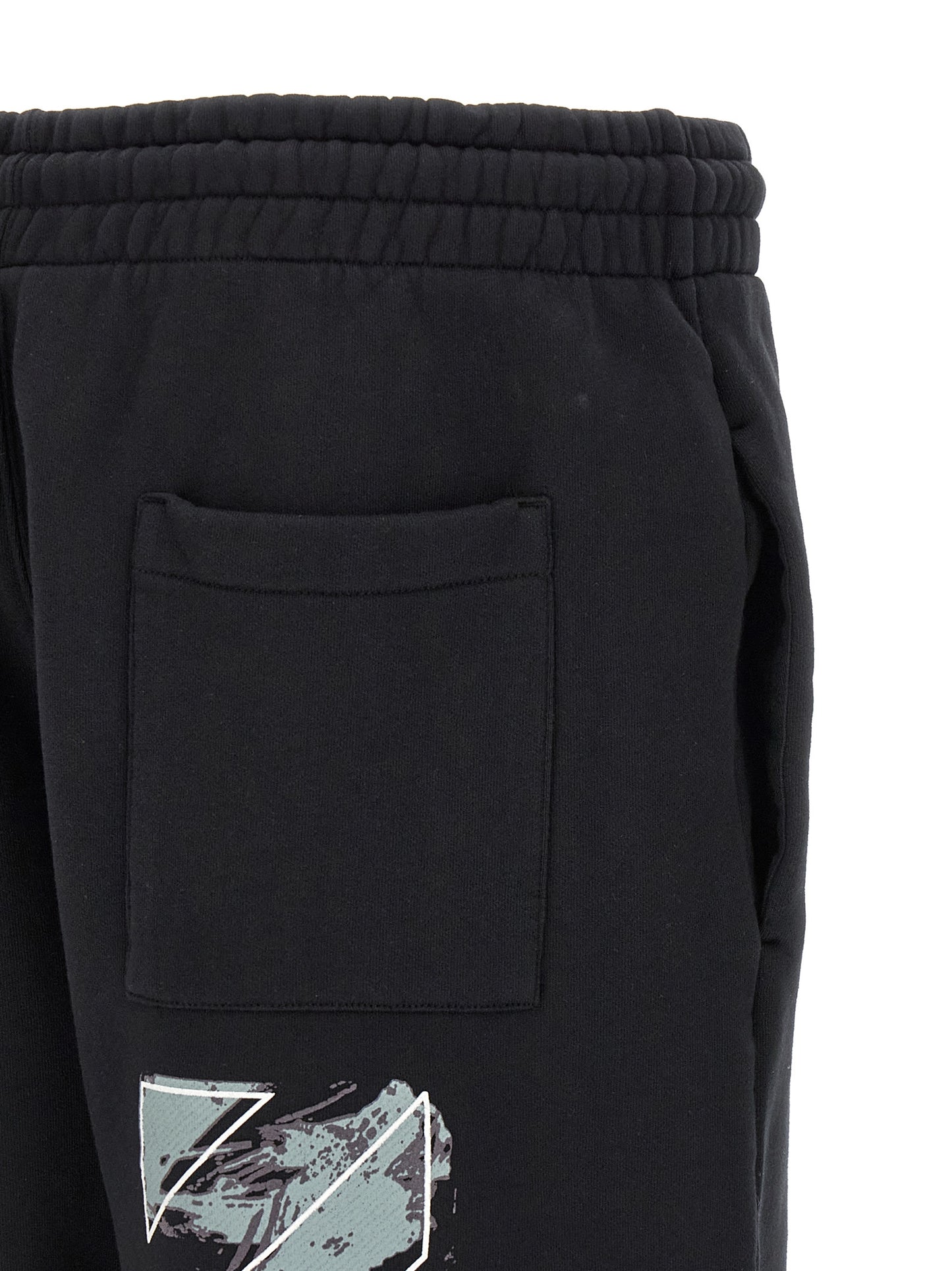 Black Cotton Bermuda Shorts