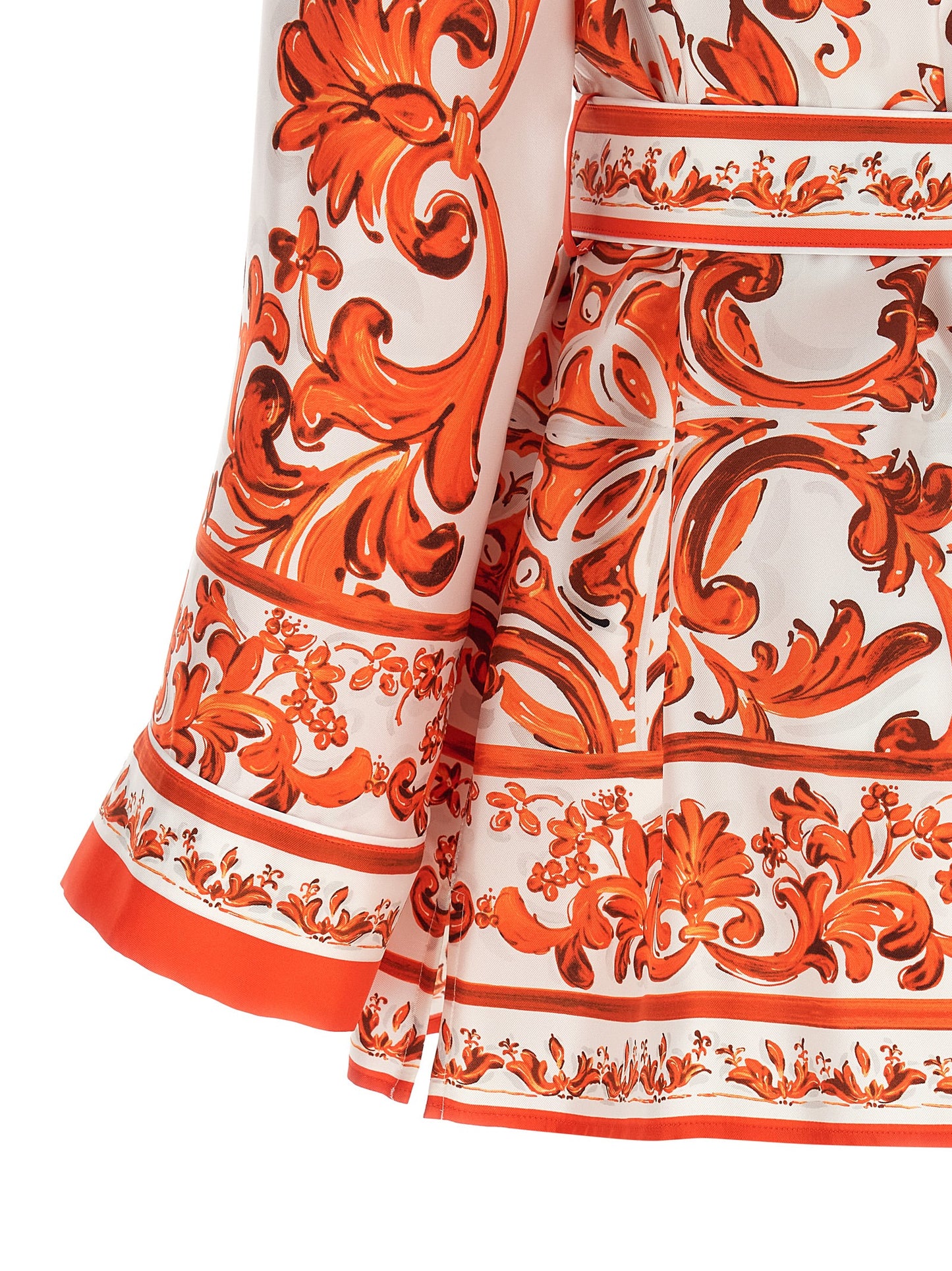 Orange Silk Blouse