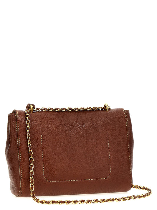 Brown Bovine Leather Crossbody Bag
