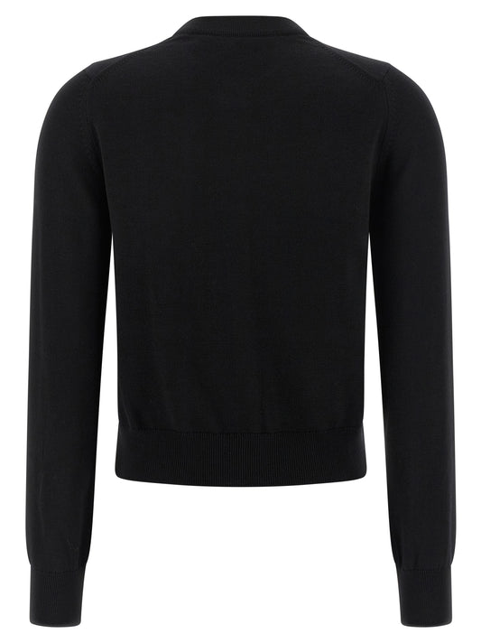 Black Virgin Wool Cardigan