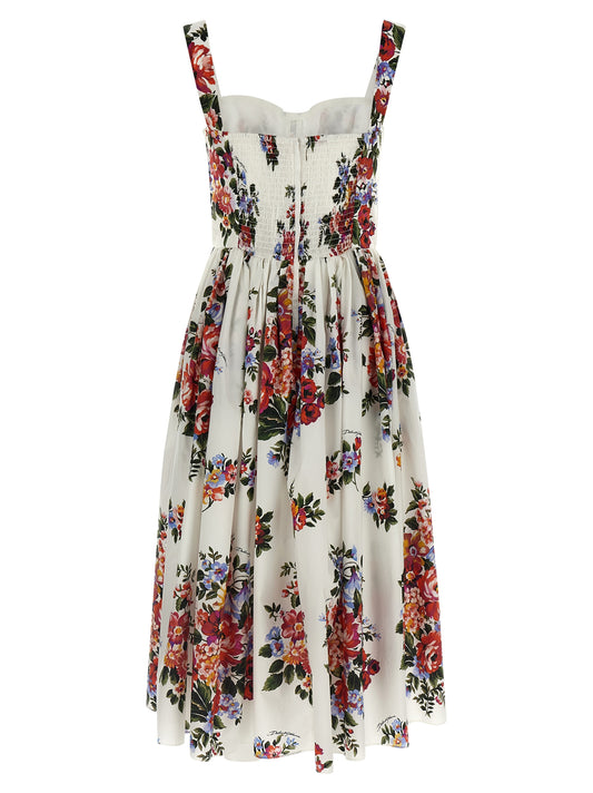 White Cotton Midi Dress