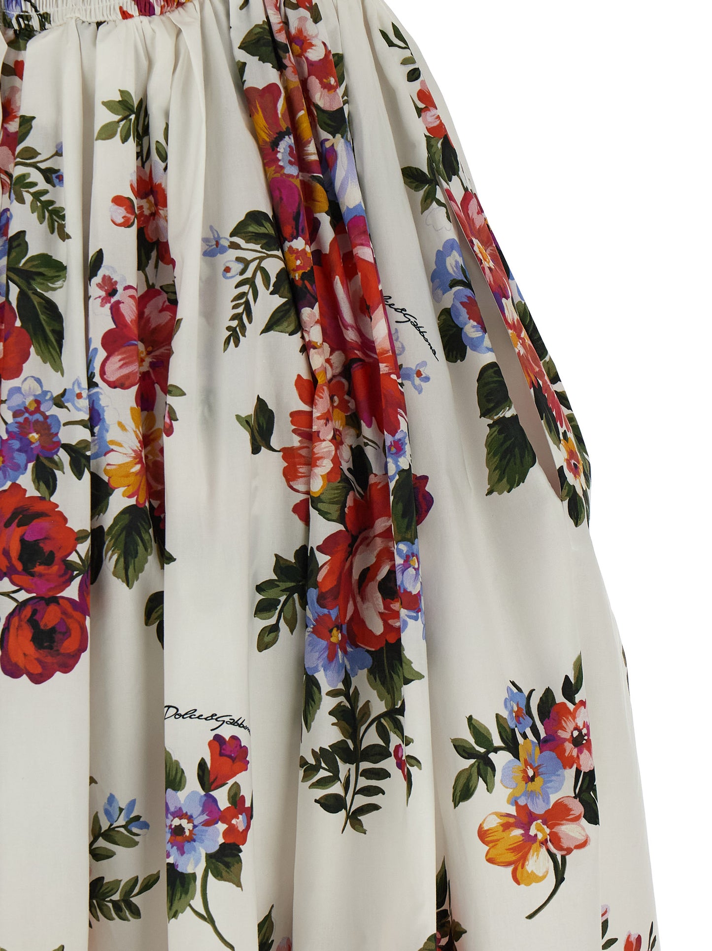 White Cotton Midi Dress