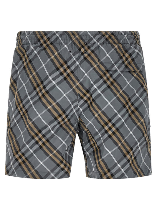 Blue Polyamide Bermuda Shorts